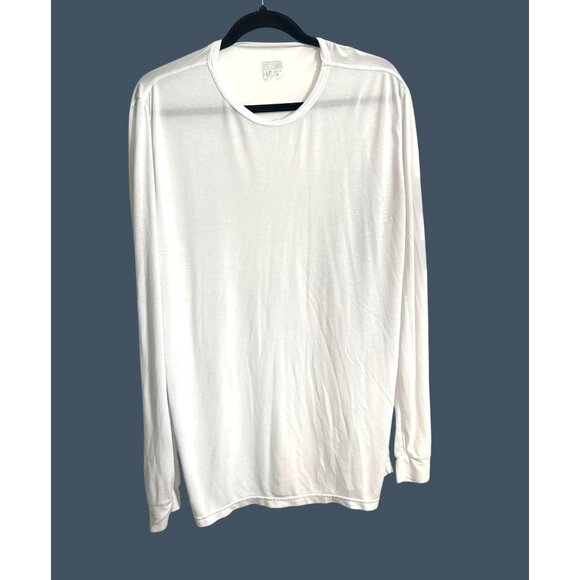 32 Degrees White Long Sleeve Mens T-Shirt Size L - Picture 1 of 6